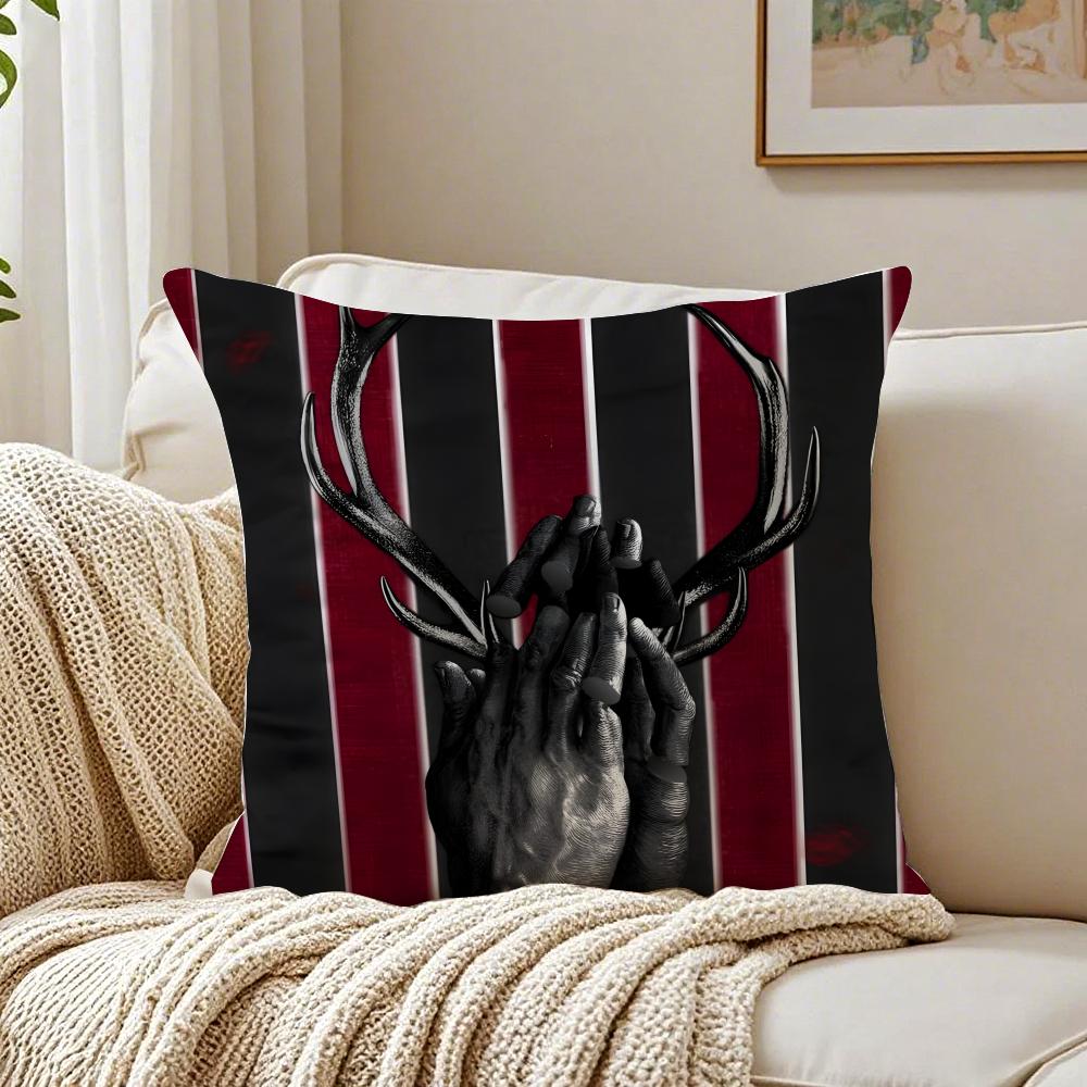 TV Thriller HHannibal Cushion Cover Pillowcase Antidustmite Living Room Sofa Decor Cushion Room