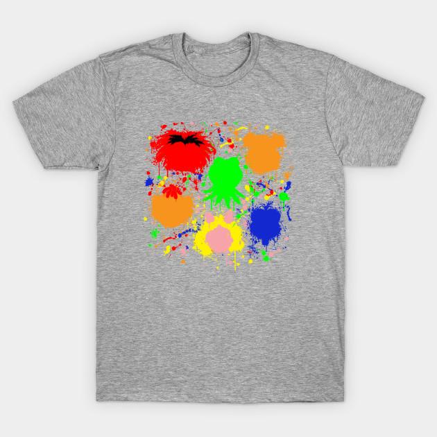 Unisex Fashion TShirt Muppet Splatter Print TShirt Plus Size S-5XL T-Shirt 100%Cotton Tops O Neck Short Sleeve Tees