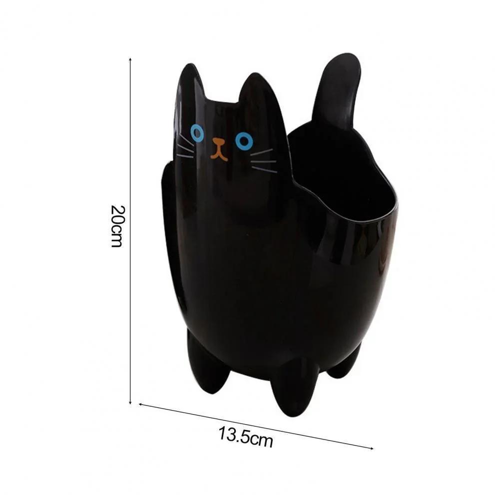 2025 New Desktop Trash Can Without Cover Cat Shape Capacity Garbage Living Room Bedroom Trash Storage Bucket Household Supplies