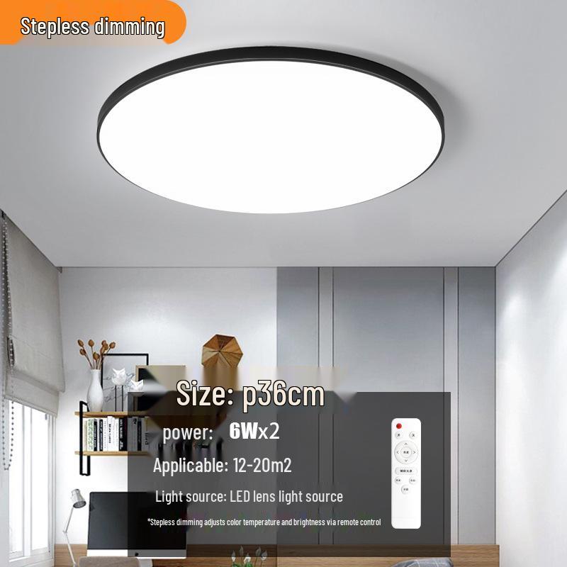 Round Waterproof LED Ceiling Light for Kitchen, Bathroom, Bedroom, Balcony, or Corridor