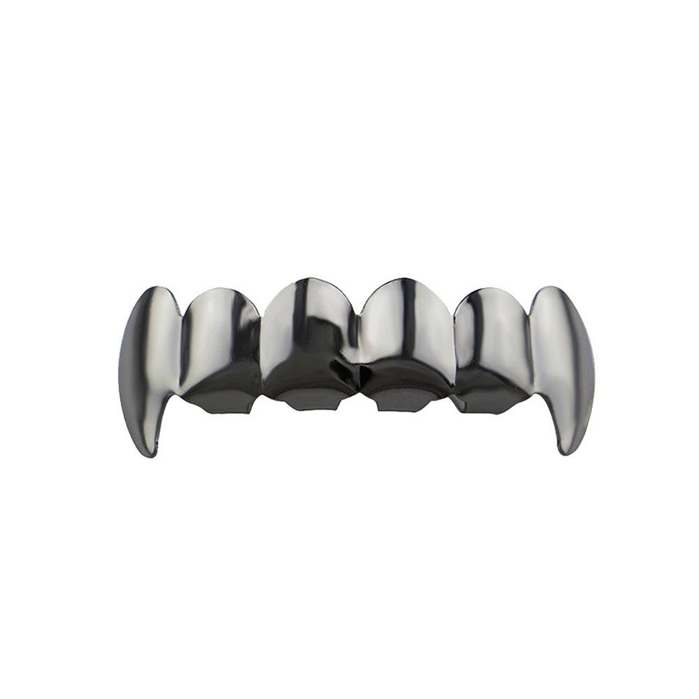 Smooth Six-Tooth Canine Hip Hop Teeth Grill - European and American Style