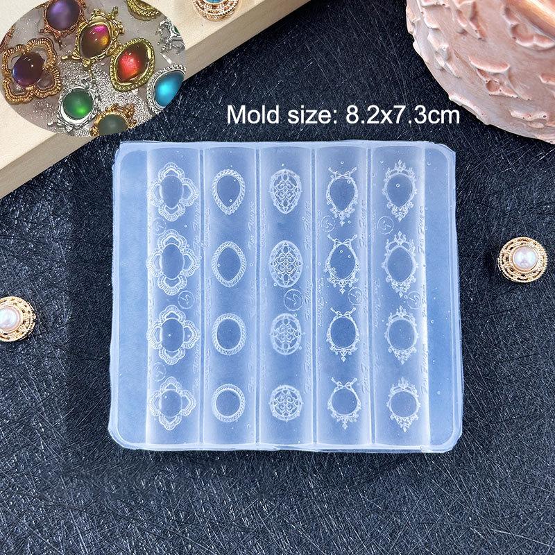 3D Phalaenopsis Flower Silicone Nail Mold DIY Sweet Butterfly Orchid Flower Design Manicure Template Carving Nail Art Mold Tools