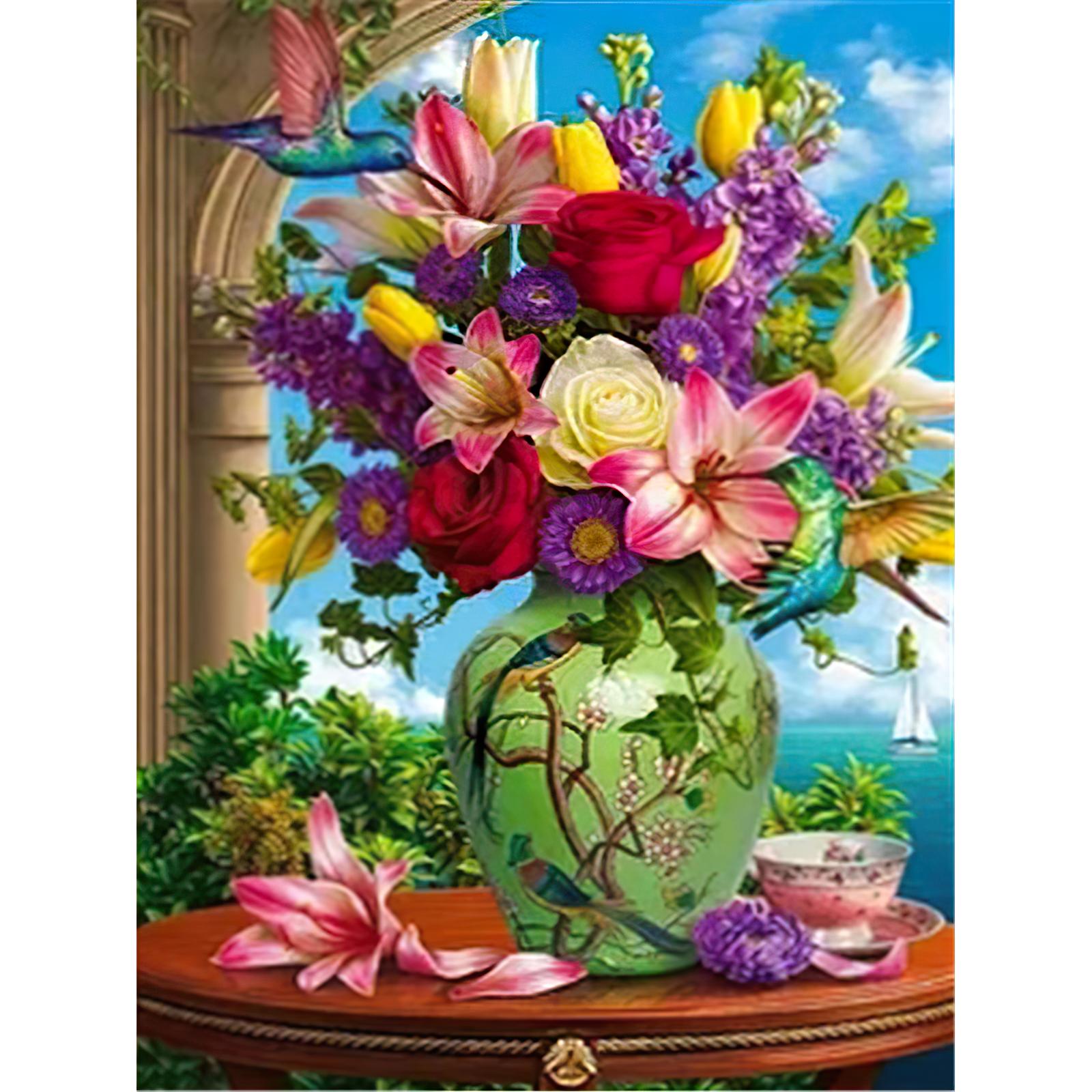 

Полный 30X40CM 5D Diy Алмазная картина Цветок Пион Вышивка Крестом Домашний Декор Подарок ручной работы 1