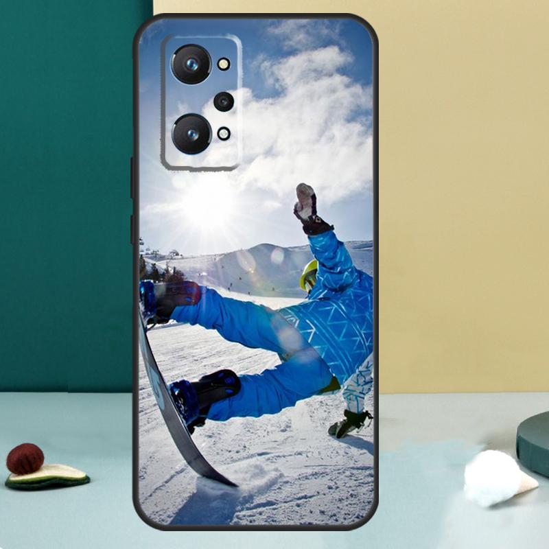 Cool Sports Snowboarding For Realme 13 12 10 11 14 Pro Plus GT 6 5 6T GT7 Pro C55 C53 C51 C21Y C25S C75 C67 C61 Case