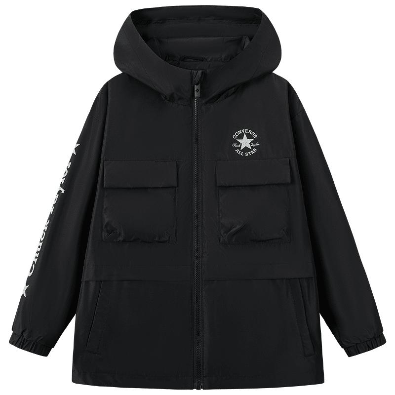 Converse Kids' Hooded All-Weather Fleece Windbreaker