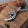 Dragon Claw Pendant Necklace Retro Punk Beast Claw Jewelry for Men Bike Riding Party Accessories