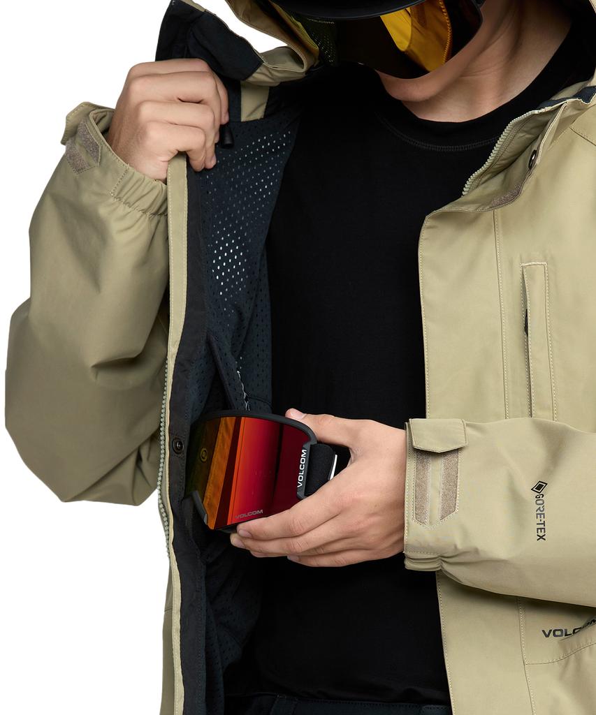 Volcom Men'S Dua Ins Gore-Tex Jacket (Moss Green)