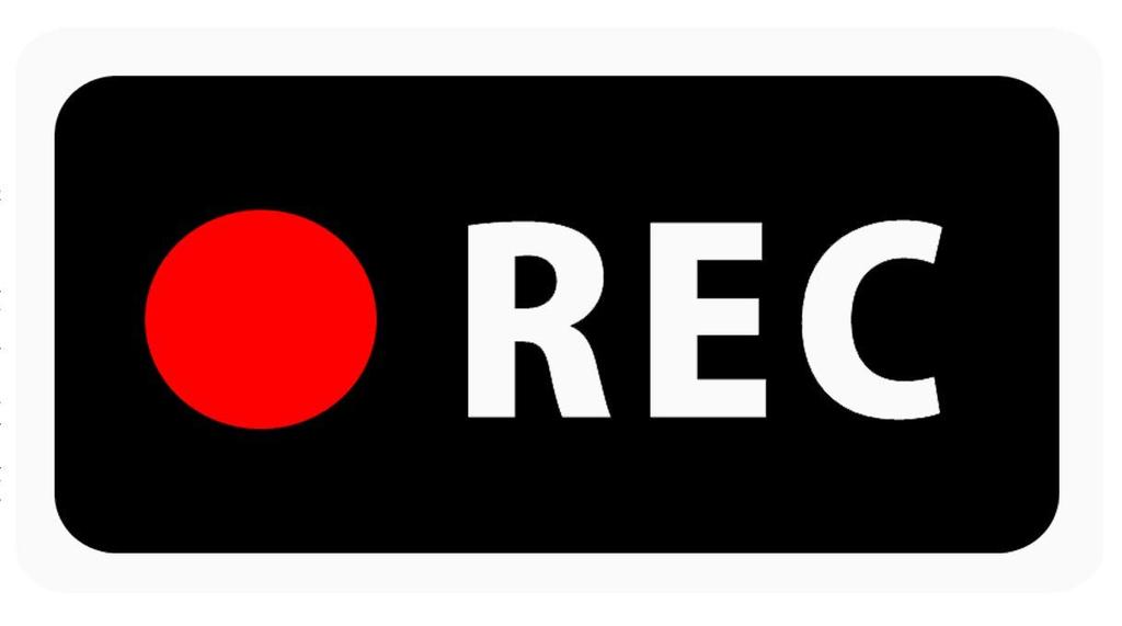 OnePoint Car Sticker [REC] / Dash Cam Mounted Sticker/Simple i1 (Magnet)