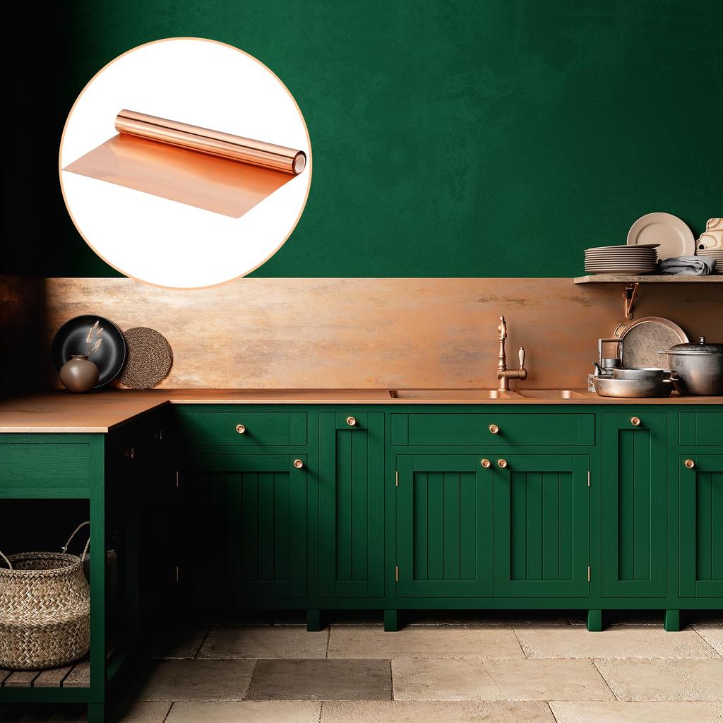 Uxcell Copper Sheet Roll, 3500mm X 300mm X 0.3mm, 99.9% Pure Copper Strip, Copper Flashing Metal Foil Plate for Electrical DIY Projects (Multiple