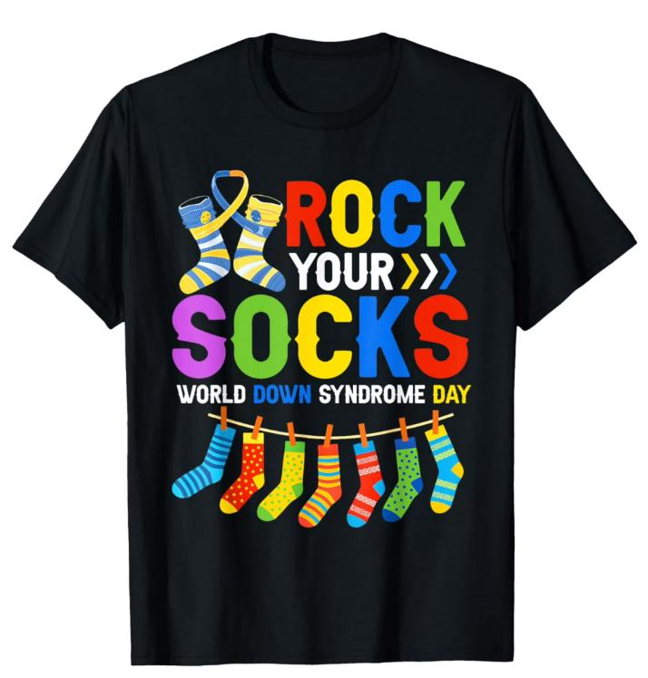 Korean Style Versatile Fashion Retro Rock Your Socks TShirt Colorful Socks Graphic Casual Short Sleeve Tee Women Clothing S