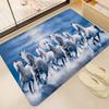 Horse Kitchen Mat Nordic Style Bedroom Living Room Doormat Home Balcony Anti-Slip Welcome Rug
