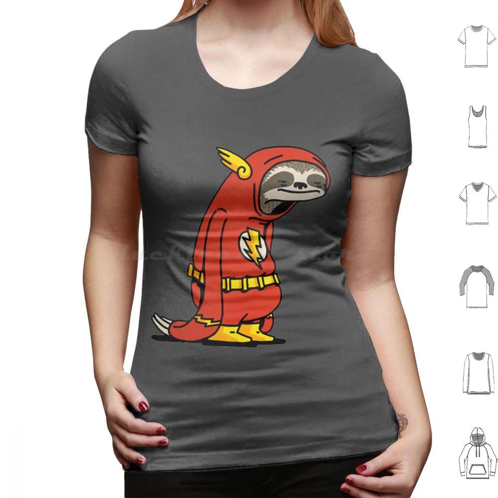 Flash Sloth Funny Superhero T Shirt Big Size 100 Cotton Flash Sloth Funny Superhero