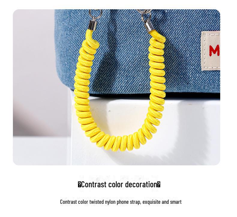 High-Capacity Cute Contrast Color Waterproof Cosmetic Bag for Women