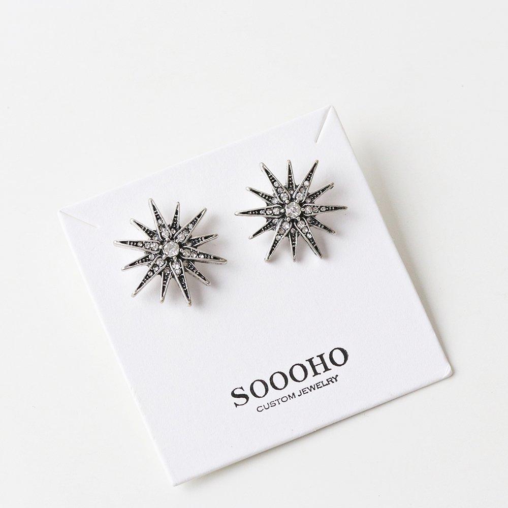 Sooho Viso Antique Silver Point Earrings