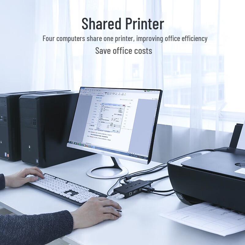 UGREEN CM154 4-Port VGA KVM Switch