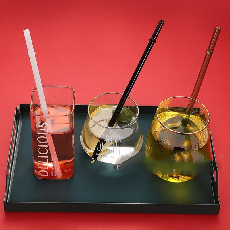 Glass Straw Accessories Suitable for Star Dad Straw Cup Replacement Non-slip Buckle Color Glass Sippy Water 23 Cm