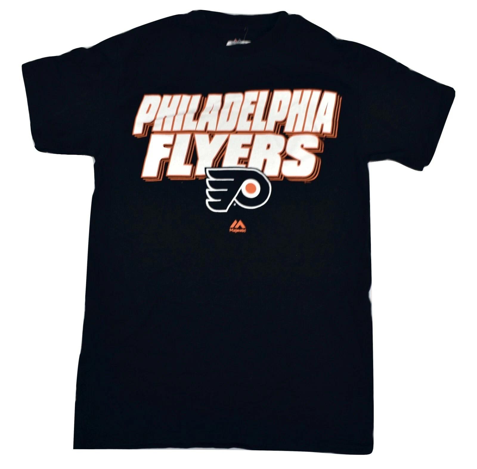 Majestic Mens NHL Philadelphia Flyers Hockey Shirt New S S