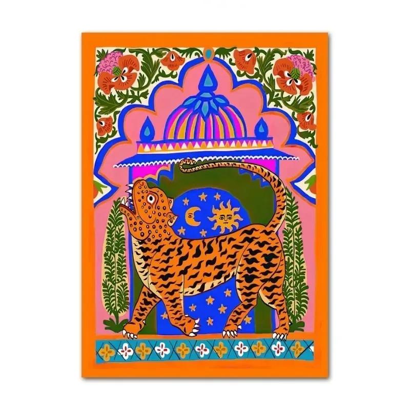 Fashion Leopard Animal Living Room Carpet Retro Art Bedroom Bedside Kitchen Mat Home Coffee Tables Large Area Rug Decoration