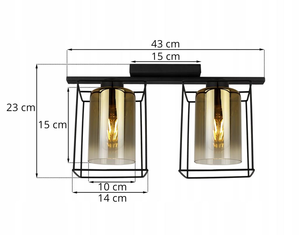 MODERN ELEGANT GLASS HANGING LAMP