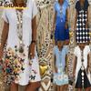 Fashion Summer Spring Short Sleeve V-Neck Casual Dresses