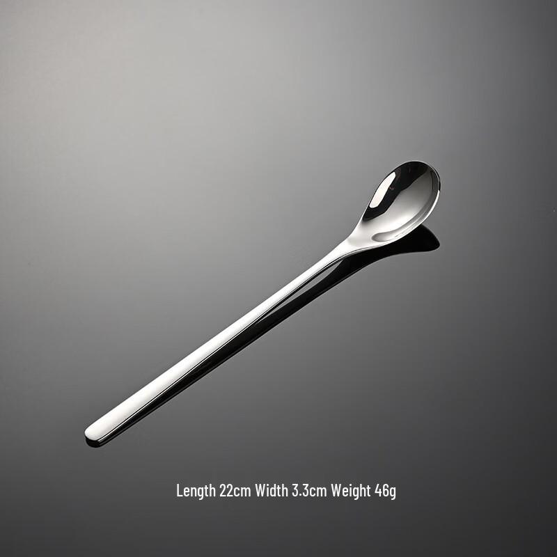 

Korean Style Long Handle Stainless Steel Mixing Spoon