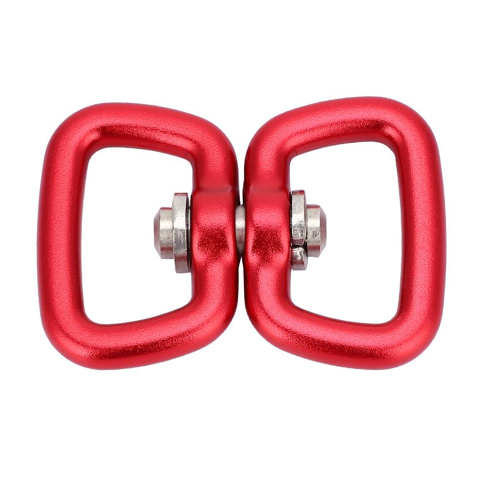 Outdoor Aluminum Alloy Key Connection Buckle Adapter Black