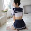 1 Set Sexy Uniform Cosplay Improve Ambience Soft Student Uniform School Girl Ladies Erotic Costume for Couple
