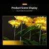 Solar Powered Sunflower Light Outdoor Waterproof LED Ground Insert Lawn Lamp For Garden Lawn Courtyard Decoration