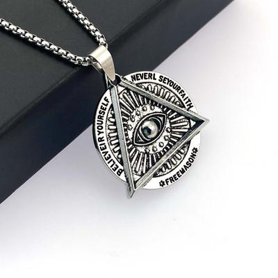 Titanium Steel Necklace Men'S Trendy Sweater Chain Light Luxury Viking High-End Alloy Pendant Neck Chain Accessories