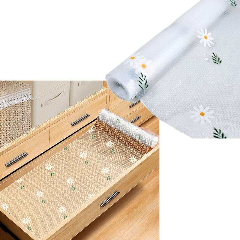 Multipurpose Cabinet Liners Mats Durable Waterproof Shelf Liner for Kitchen Cabinets Nonslip Moisture Proof Pad