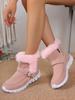 Fashion AJGS New Short Plush Suede Ankle Boots Winter Women Fur Warm Chelsea Snow Boots Casual Shoes Flats Gladiator Sport Ladies Boots