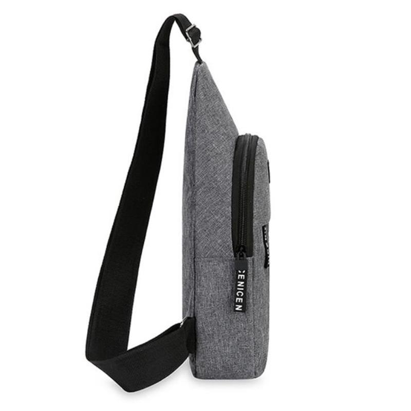 Brystveske Herre One Shoulder Crossbody Bag Stor kapasitet Utendørs Sport og Fritid Liten skulderveske