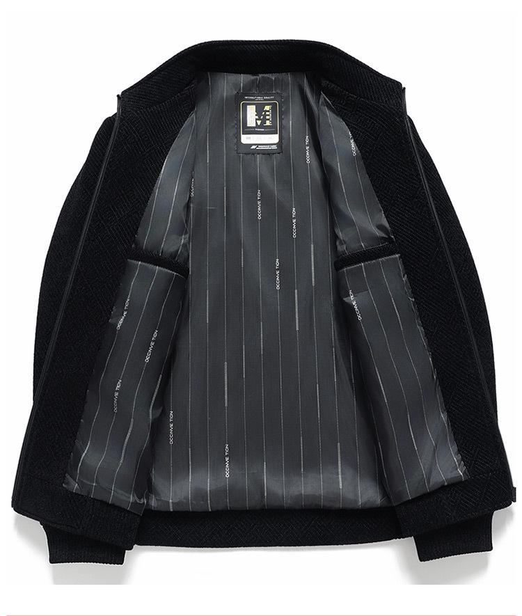 2025 Men's Spring/Autumn Corduroy Jacket: Business Casual, Stand Collar, Perfect for Middle-Aged & Elderly