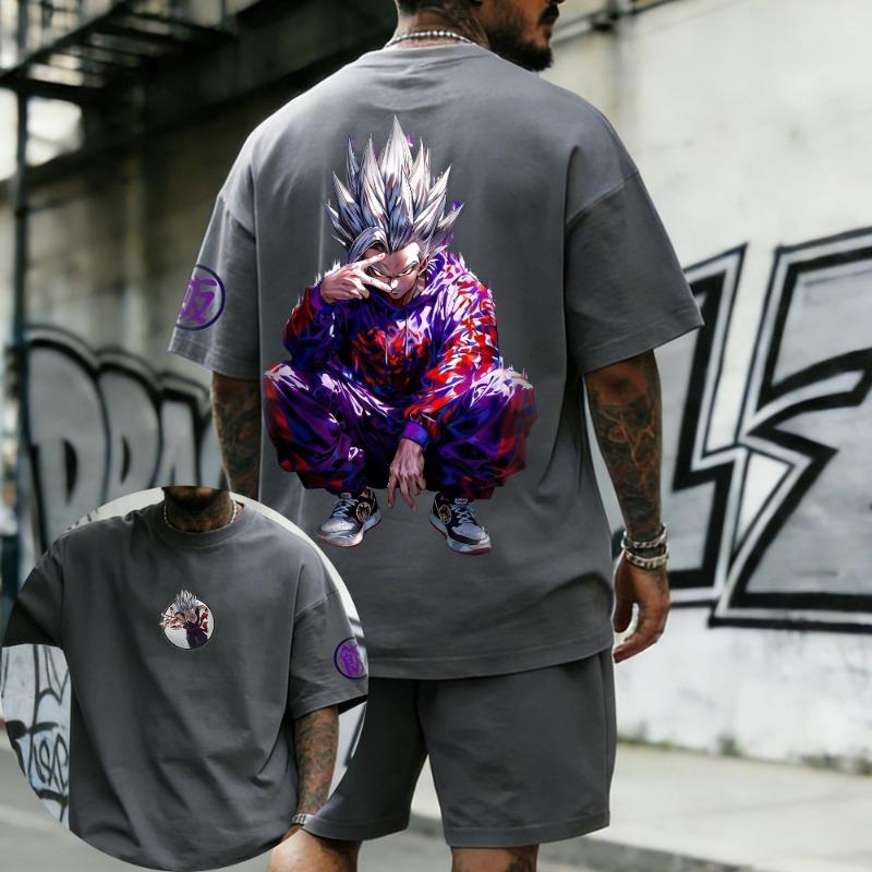 Oversized Cosplay Costume Dragon Ball Piccolo 2026 Summer New Product Harajuku Anime Printed Y2K Hip Hop Casual Unisex T-shirt