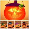 Cloth Pumpkin Lantern Reusable Halloween Ornament Halloween Light  Halloween Party Decorations