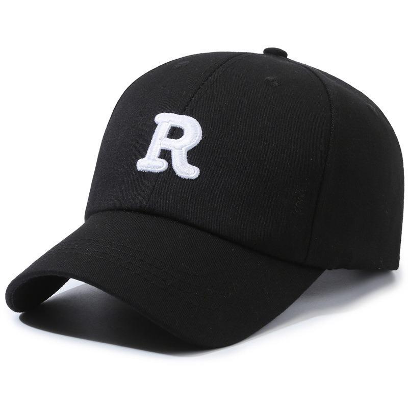 Deep top big head circumference letter baseball cap women's versatile fashion embroidery sunscreen showing face small eaves sunshade cap