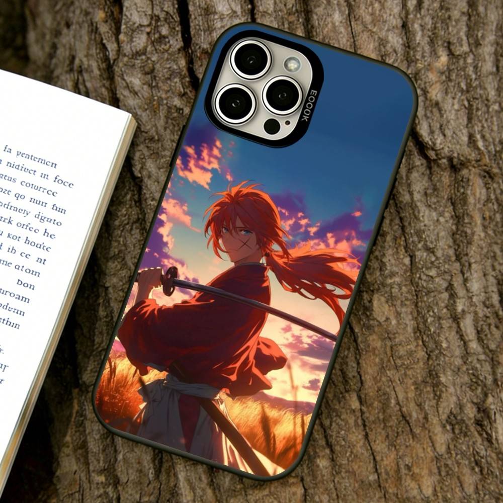 Rurouni Kenshin Phone Case For iPhone 17,16,15,14,13,12,11 Plus,Pro Max,XS,Colorful Silver Black Cover