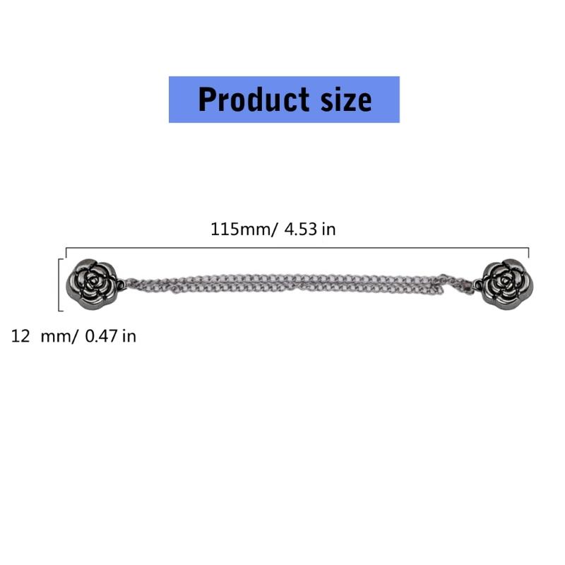 5Pieces Magnetic Pants Cuffs Fasteners, Pants Hems Fasteners Clip Strong Magnets Clip for Pants Trousers to Make Shorter