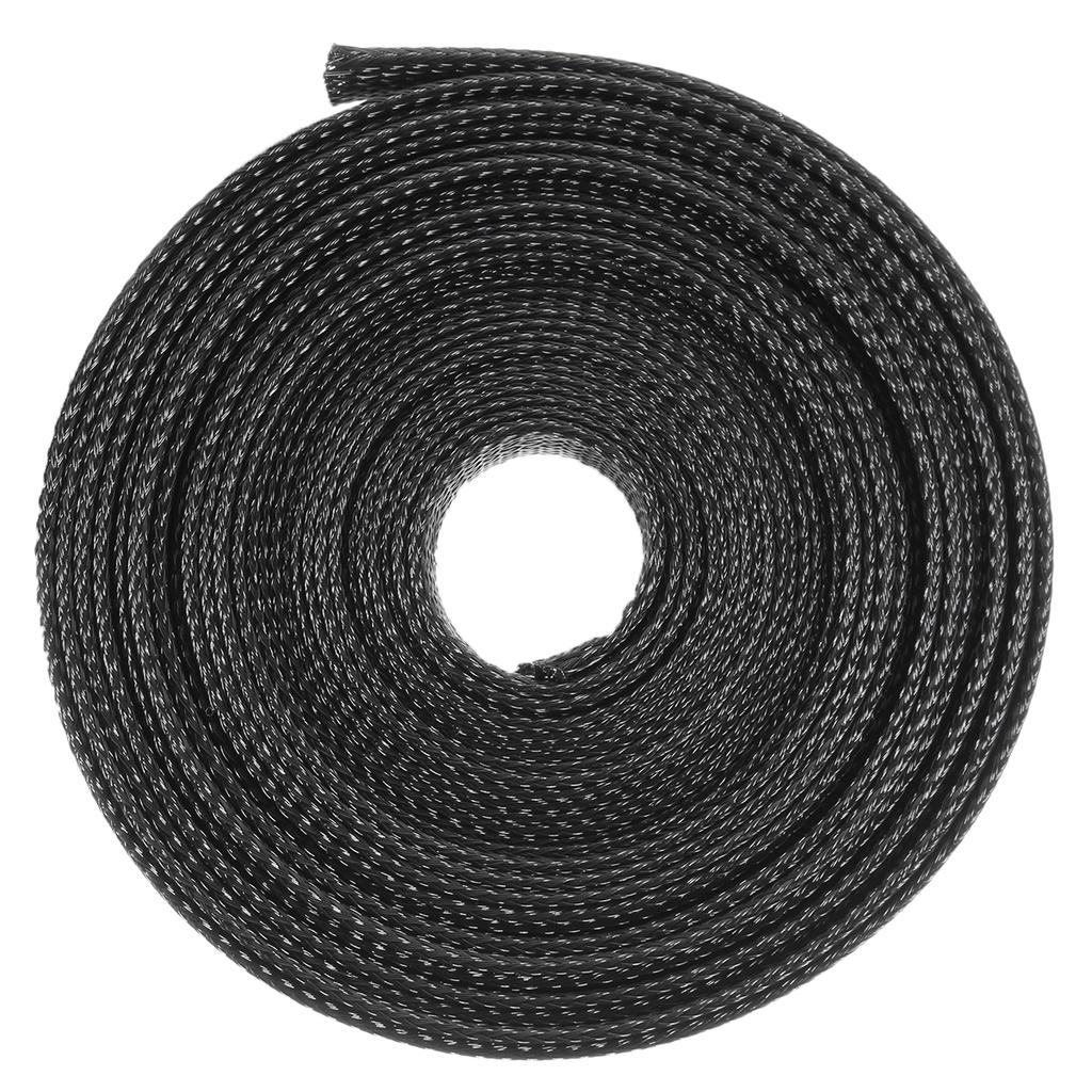 20 FT Black Expandable Wire Cable Sleeving Sheathing Braided Loom