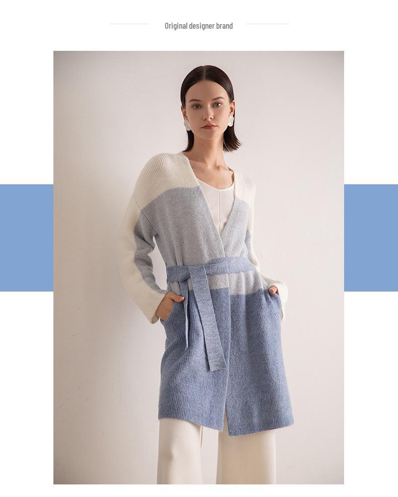 Playa Women's Gradient Long Sleeve Knitted Cardigan for Spring/Autumn 2025