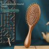 Sandalwood Air Cushion Massage Comb for Scalp and Hair - Unisex Wooden Comb for Home & Travel