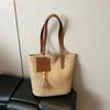 Summer large-capacity shoulder bag women's lazy wind vacation handbag straw woven bag trendy fashion woven tote bag