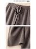 2024 Korean High Waist Knit Wide-Leg Extra Long Pants for Tall Women