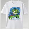 Speler Rob Zombie Polyester Shirt Horror Stijl USA Concert Tour Punk Grafische T-shirts Rock Band T-shirt Schedel Pentagram Ontwerp