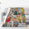 Dog Man Dogman And Friend Micro Coperte Picnic Flanella Biancheria da Letto Plaid Per Divano Letto Caldo Personalizzato Qualità Copriletto