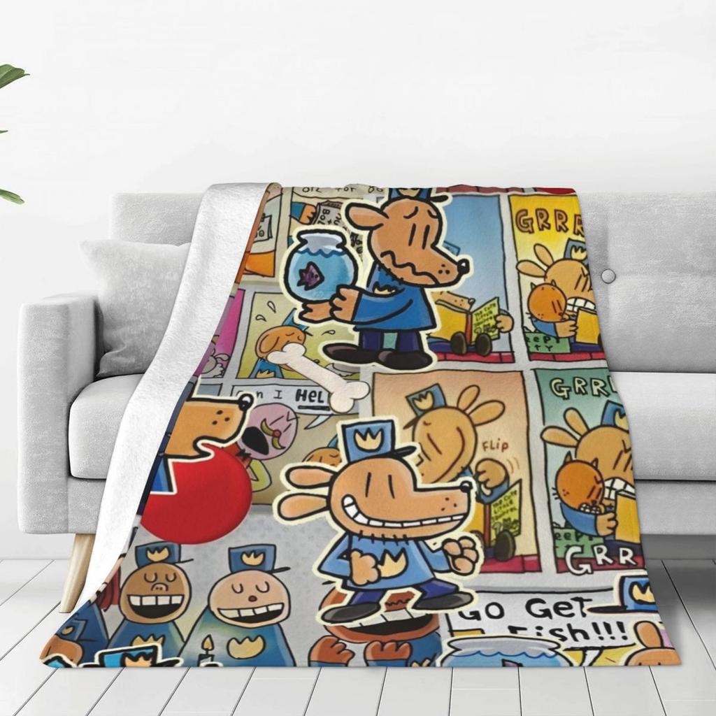 Dog Man Dogman And Friend Micro Coperte Picnic Flanella Biancheria da Letto Plaid Per Divano Letto Caldo Personalizzato Qualità Copriletto