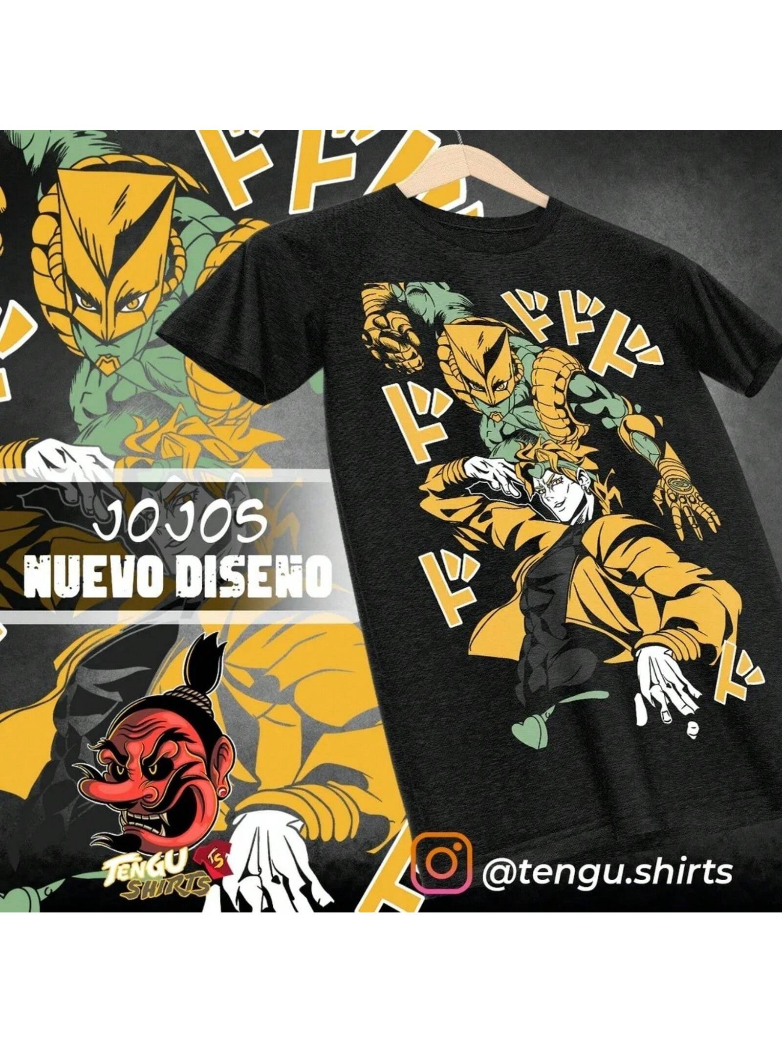 Bizarre Adventure Shirt Jotaro Kujo Tshirt Dio Giorno T-Shirt Anime Shirt S