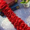 1Meters/lot 10cm Wide Colorful Satin Wave Three-dimensional Lace DIY Performance Costume Dance Dress Skirt Lace