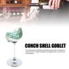 Conch Shell Wine Glass Polished Seashell Unique Creative Drinking Goblet Cocktail Drinks Cup for Wedding Party Bar