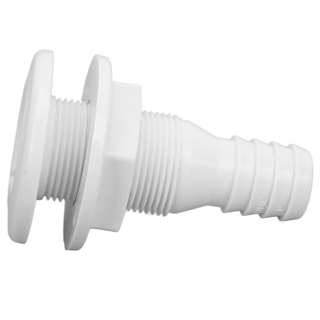 1 Zoll Borddurchlass ABS Gerade   Beständige Schlauchverbindung Zubehör für Boote Marines